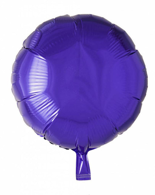 Globo de Helio Redondo Morado 46cm Vacío