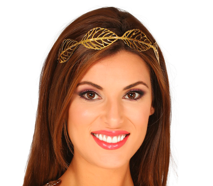 Tiara Hojas Oro