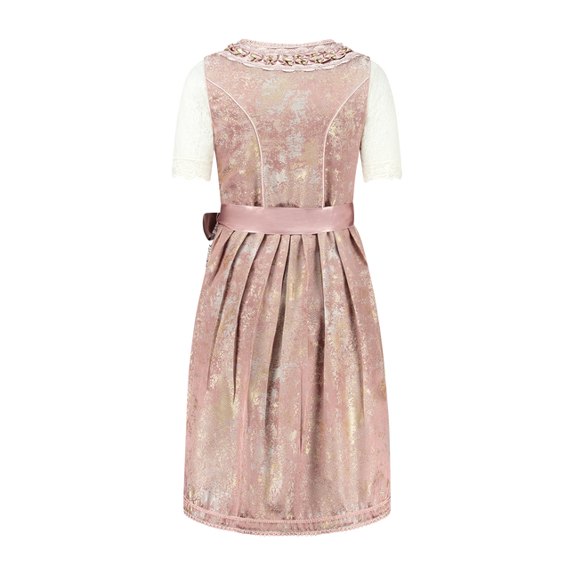 Vestido Dirndl Rosa Claro Oktoberfest Mujer 2 Piezas