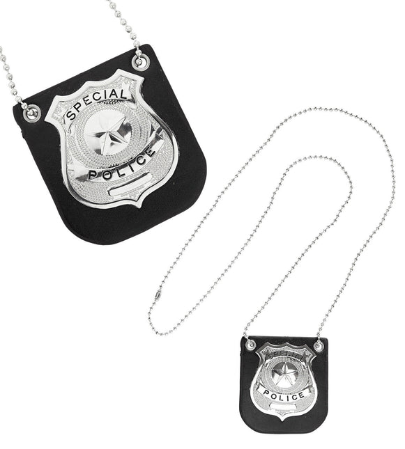 Collar Policía Negro Plata