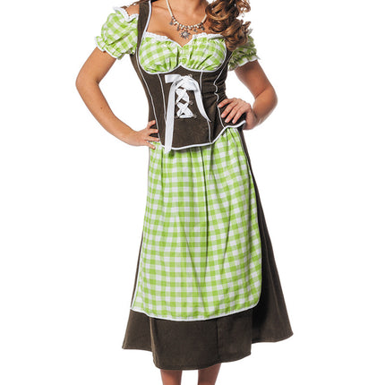 Vestido Dirndl Verde Oktoberfest Damas