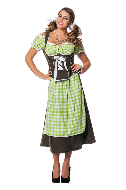 Vestido Dirndl Verde Oktoberfest Damas