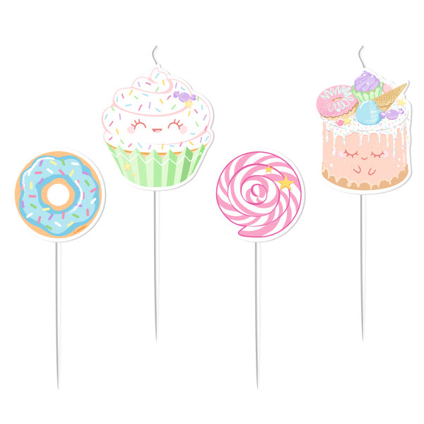 Velas Crazy Cake 5.5cm 4pcs