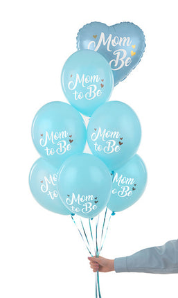 Globos Futura Mamá Azul 30cm 6pcs