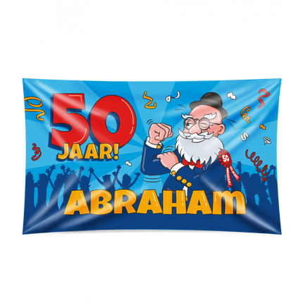 Bandera Fachada Abraham Cartoon Xxl 1.5m