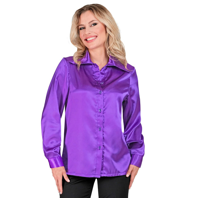 Blusa Disco 70S Violeta