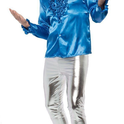 Pantalones Disco Plata