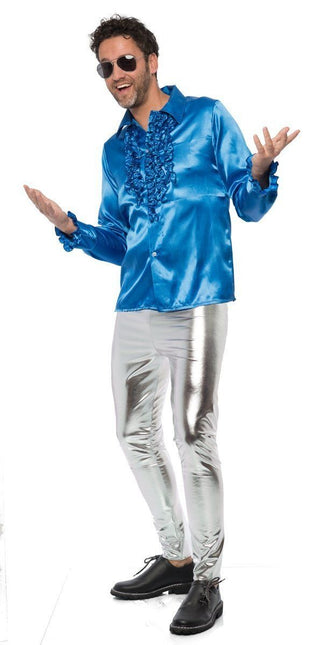 Pantalones Disco Plata