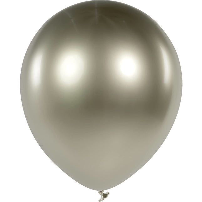 Champán Oro Globos Cromo 33cm 50pcs