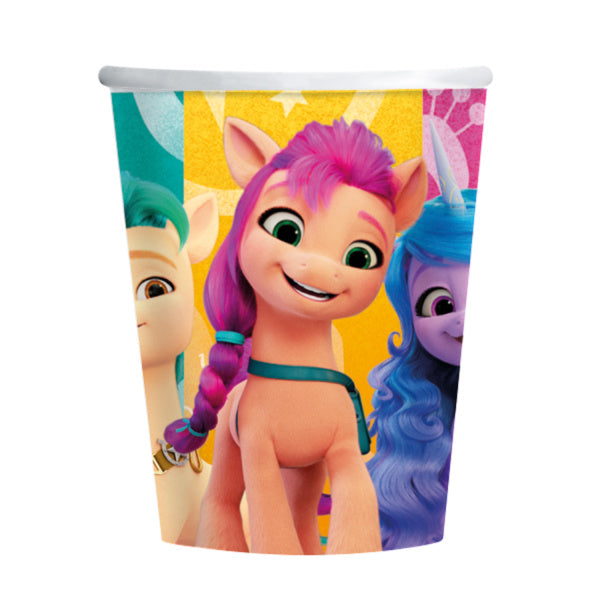 Vasos de papel My Little Pony 250ml 8uds.