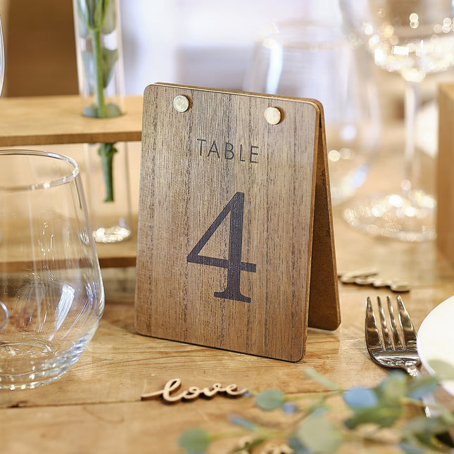 Números de Mesa para Boda 13.7cm 12pcs