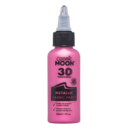 Luna Cósmica Pintura Textil Metalizada Rosa 30ml