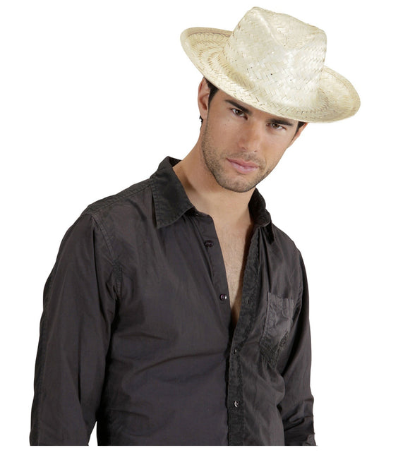 Sombrero Vaquero Paja Blanco