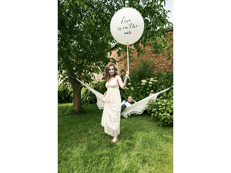 Globo Blanco El Amor Está En El Aire 90cm