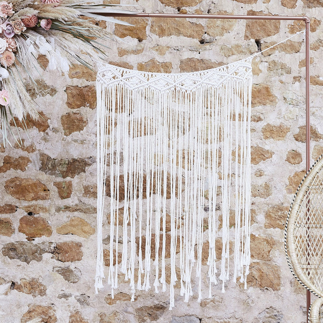 Boda Colgante Decoración Macramé 1,1m