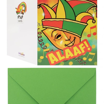 Tarjeta de felicitación Máscara Alaaf