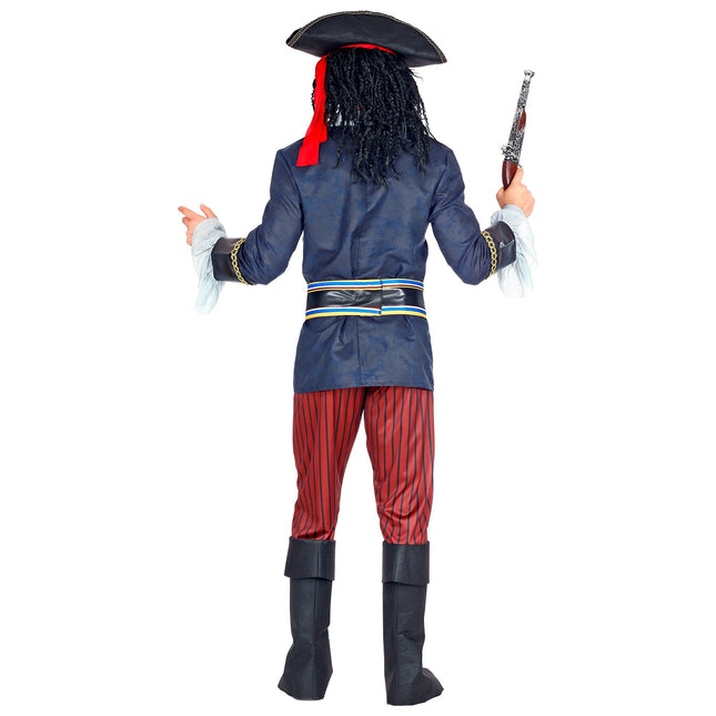 Disfraz de Pirata Rojo Azul Hombre