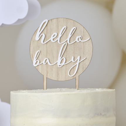 Adorno para tarta Hello Baby 12m