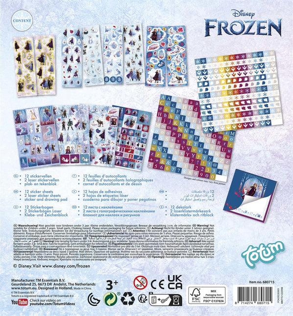 Juego de pegatinas Frozen grande