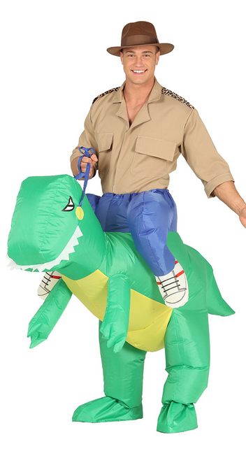 Disfraz de Dinosaurio Hinchable Carry Me