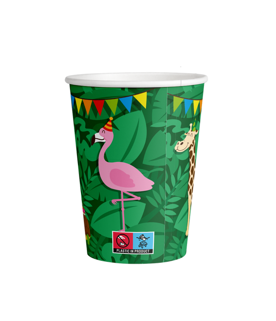 Vasos Jungla 9cm 8uds