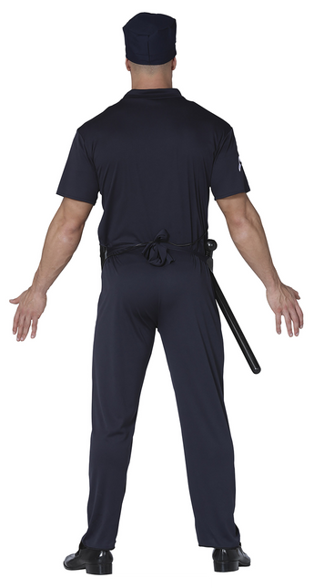 Traje de Policía Azul Hombre