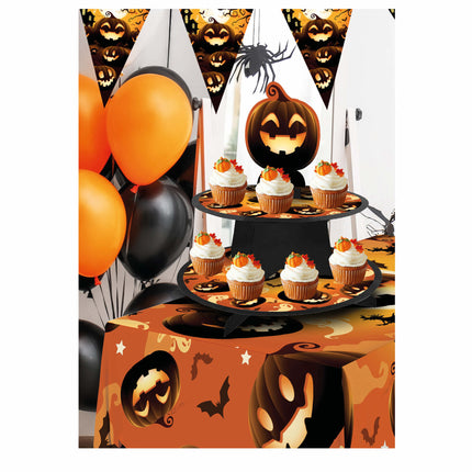 Decoración de Mesa Naranja Halloween Calabazas 36cm