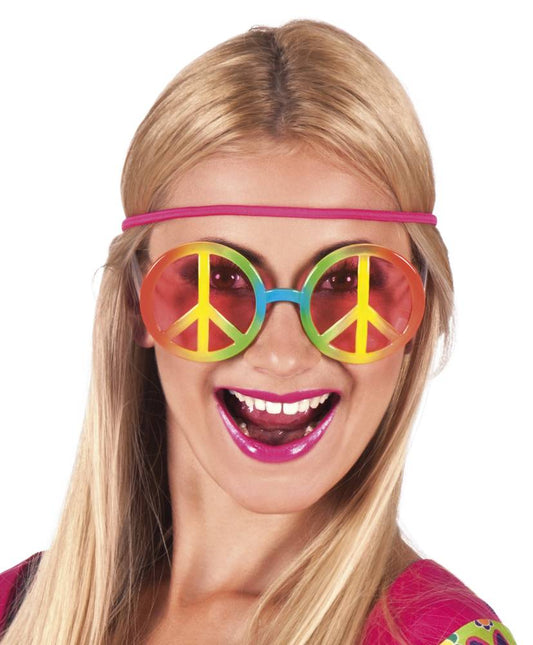 Fiesta de gafas hippie