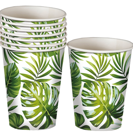 Tazas de hoja de palma 240 ml 6 uds.