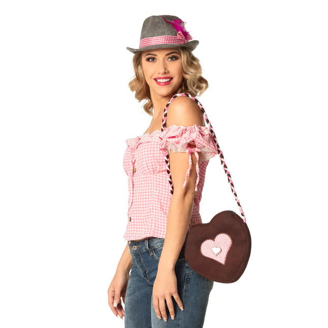 Bolso Oktoberfest Marrón Rosa