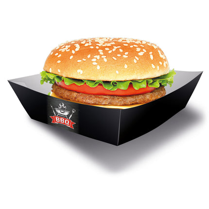 Caja para hamburguesas barbacoa 13cm 4pcs