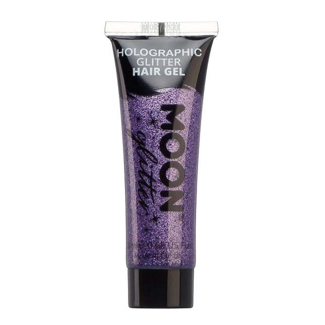 Gel para el pelo purpurina holográfica Moon Glitter Morado 20ml