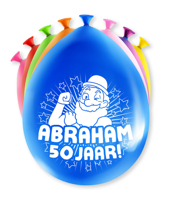 Globos Abraham 50 Años 30cm 8pcs