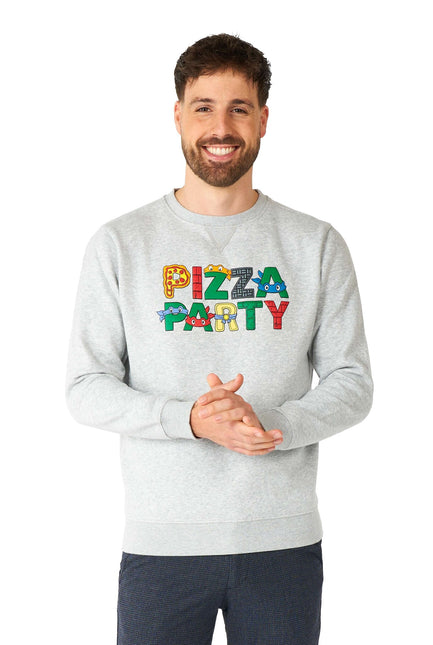 Sudadera Teenage Mutant Hero Turtle Pizza Party Hombre OppoSuits