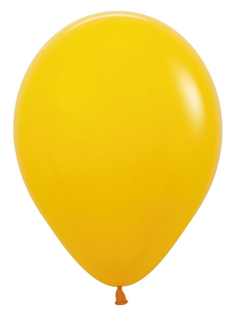 Globos Miel Amarillo 30cm 50pcs