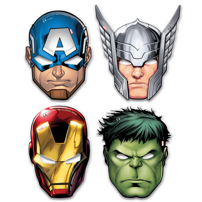 Avengers Máscaras Mighty 6pcs