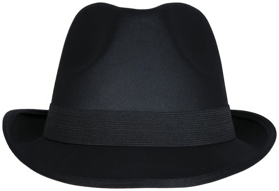 Gorro Gangster Negro Con Banda