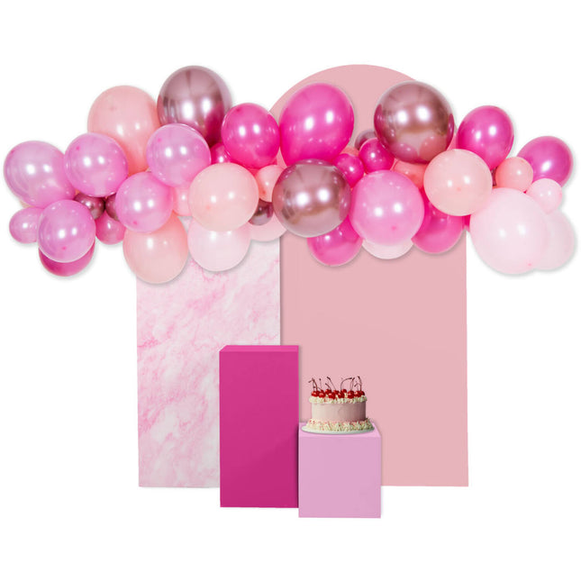 Arco de globos rosa