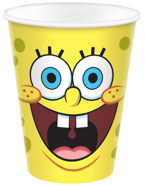 Bob Esponja Vasos 250ml 8uds.