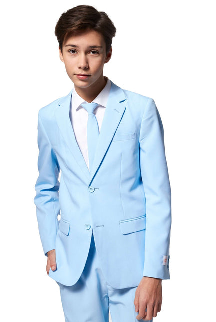 Traje Azul Claro Niño Adolescente OppoSuits