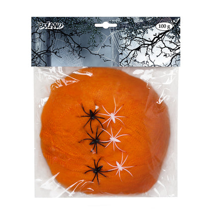 Telaraña Naranja 6 Arañas 100gr