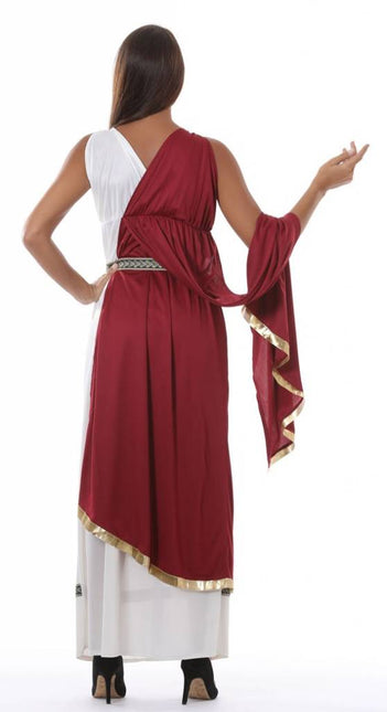 Vestido Romano Rojo Señoras