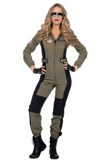 Traje de piloto Top Gun Señoras