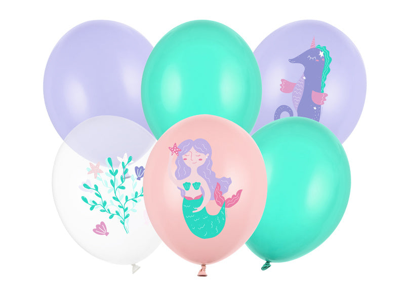 Globos Sirena 30cm 6pcs