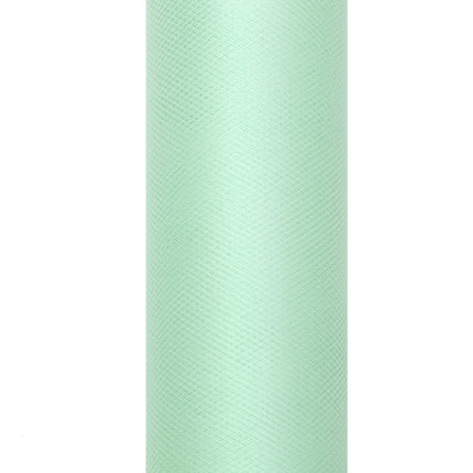 Rollo de Tul verde menta 15cm 9m