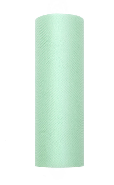 Rollo de Tul verde menta 15cm 9m