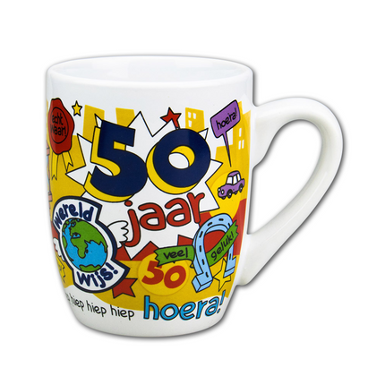 Taza 50 Años Hombre 12cm