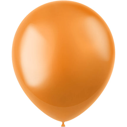 Globos Naranja Caléndula Metálica 33cm 10pcs