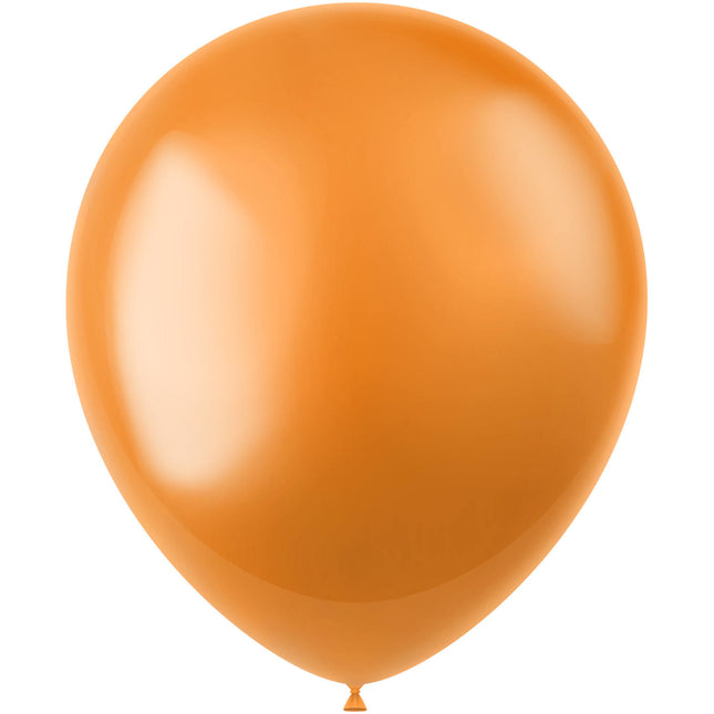 Globos Naranja Caléndula Metálica 33cm 10pcs