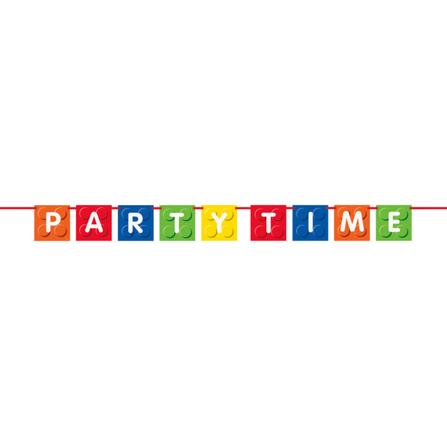 Guirnalda de letras Lego Party Time 1,83 m